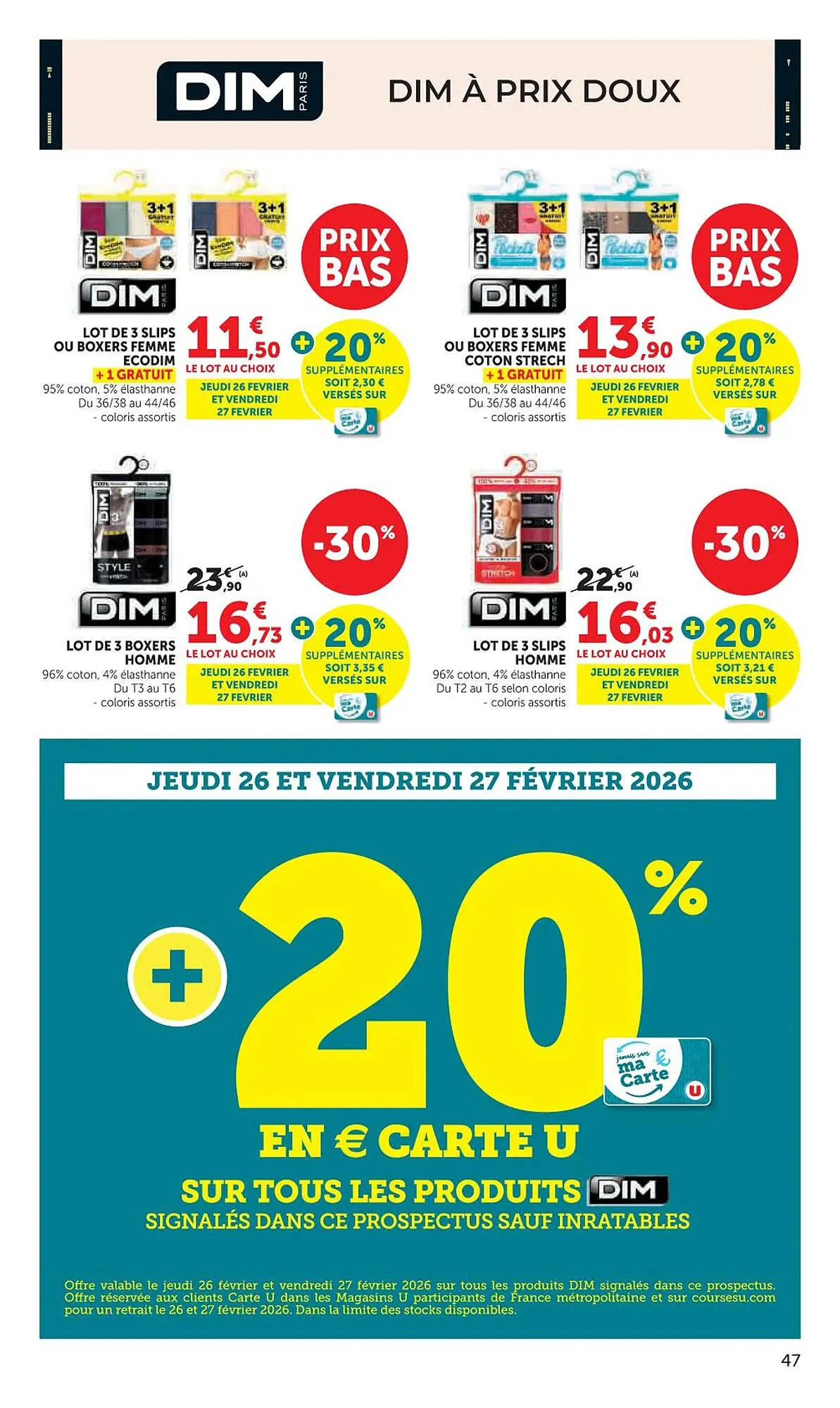 Catalogue Super U du 24 février au 8 mars 2026 - Catalogue page 47