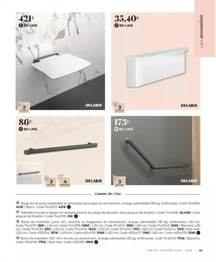 Cedeo Habitat confort du 1 octobre au 31 mai 2025 - Catalogue page 98
