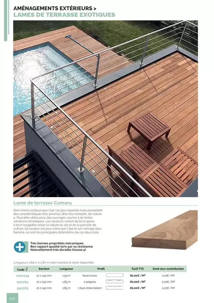 BOIS PANNEAUX 2025 2026 du 30 avril au 31 décembre 2026 - Catalogue page 112