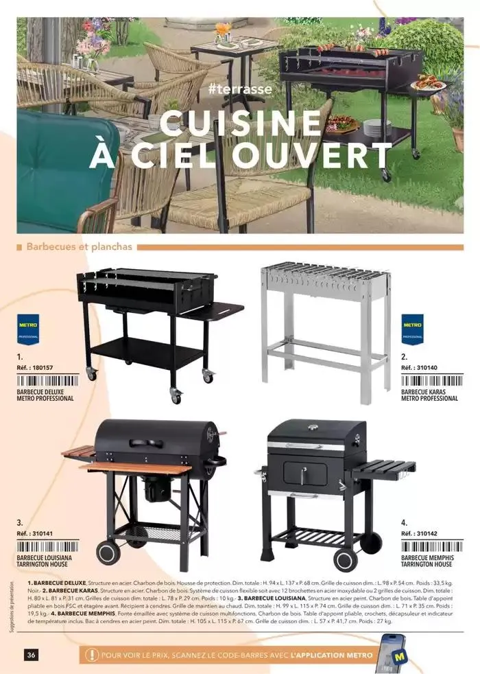 Metro #Terrasse édition 2025 du 30 janvier au 1 juillet 2025 - Catalogue page 36