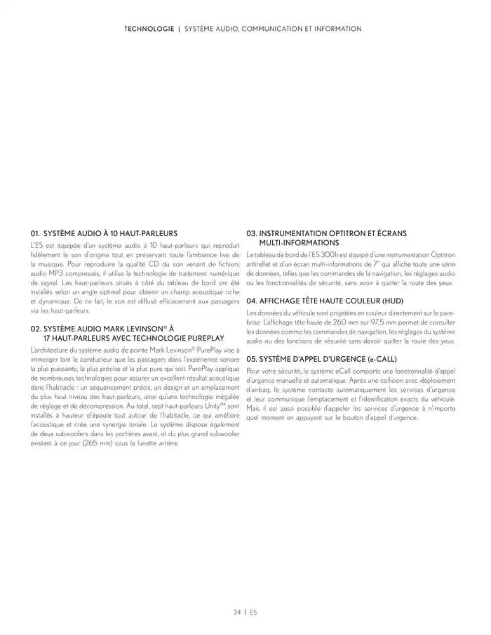 Lexus ES du 27 mars au 27 mars 2026 - Catalogue page 34