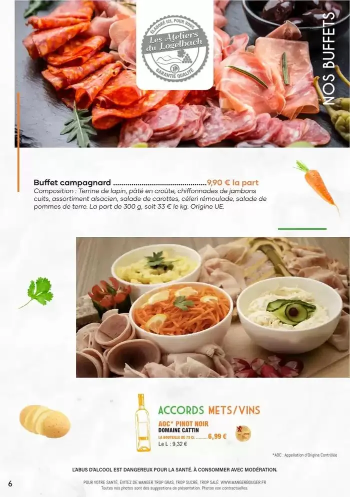 CARTE TRAITEUR 2025 du 31 mars au 31 décembre 2025 - Catalogue page 6