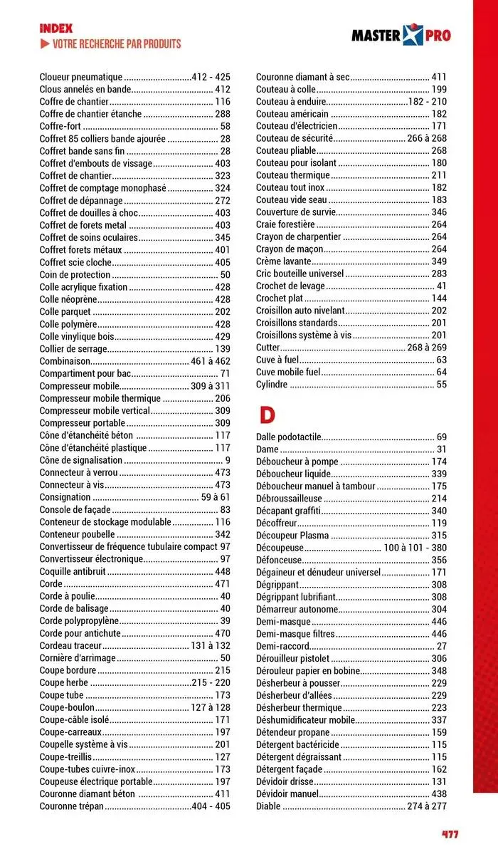 Essentiel Batiment 2025 du 3 janvier au 31 décembre 2025 - Catalogue page 479