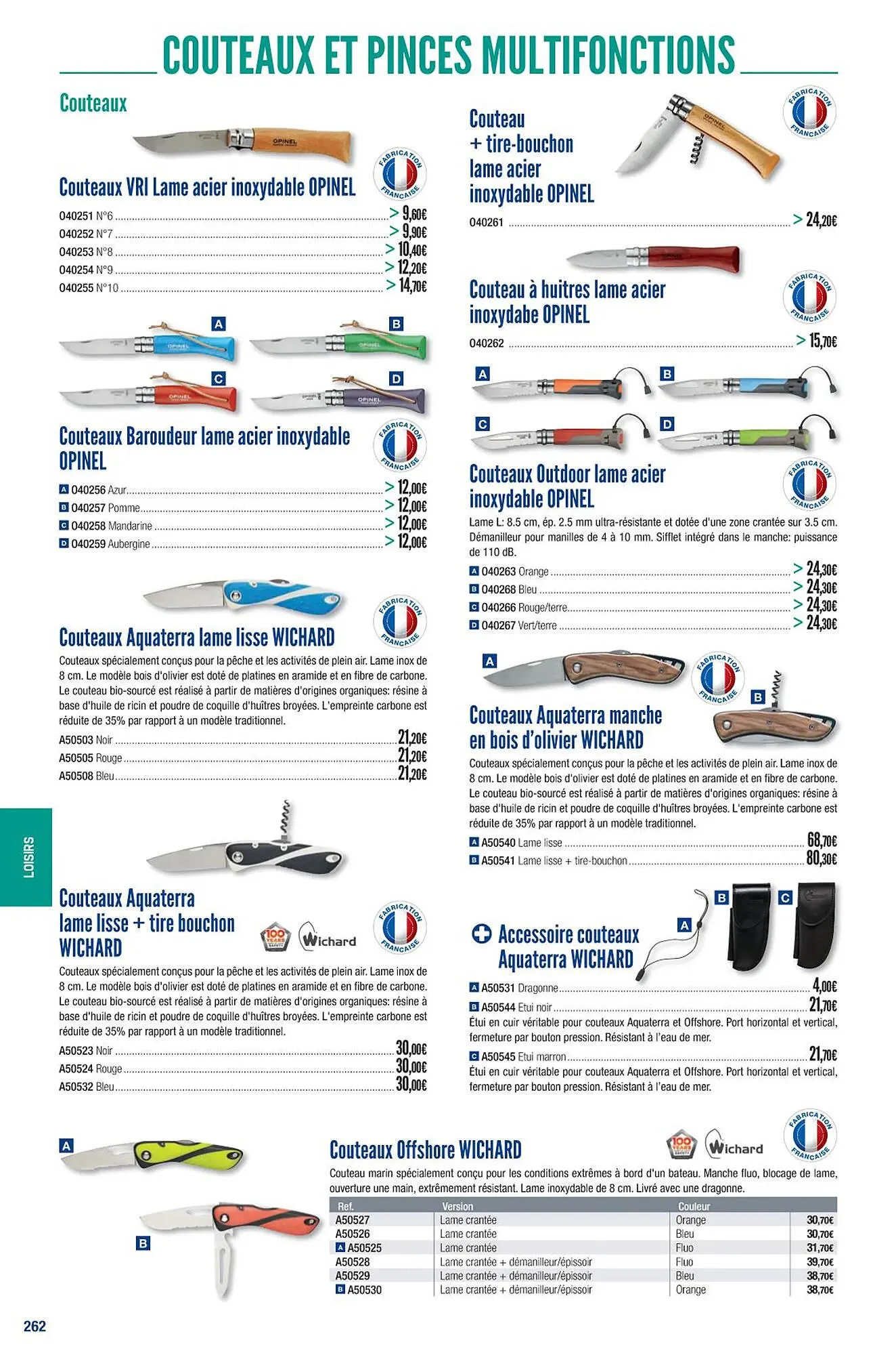 Catalogue Accastillage Diffusion du 1 mars au 31 décembre 2023 - Catalogue page 264
