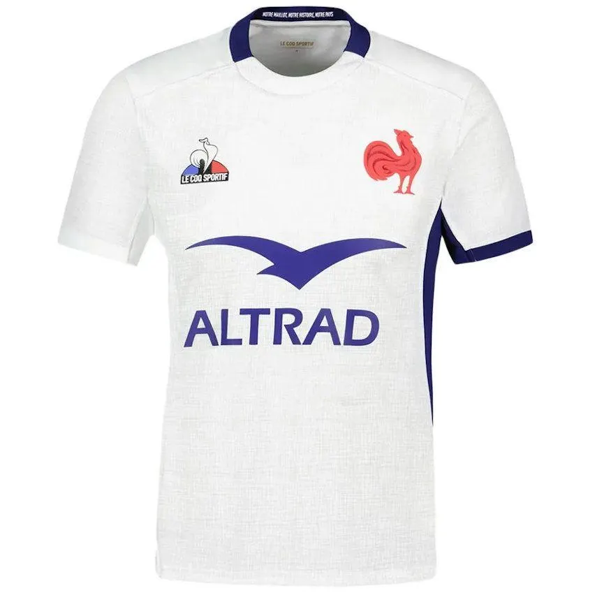 Maillot Rugby Enfant France Extérieur 2023/2024 Blanc - Le Coq Sportif