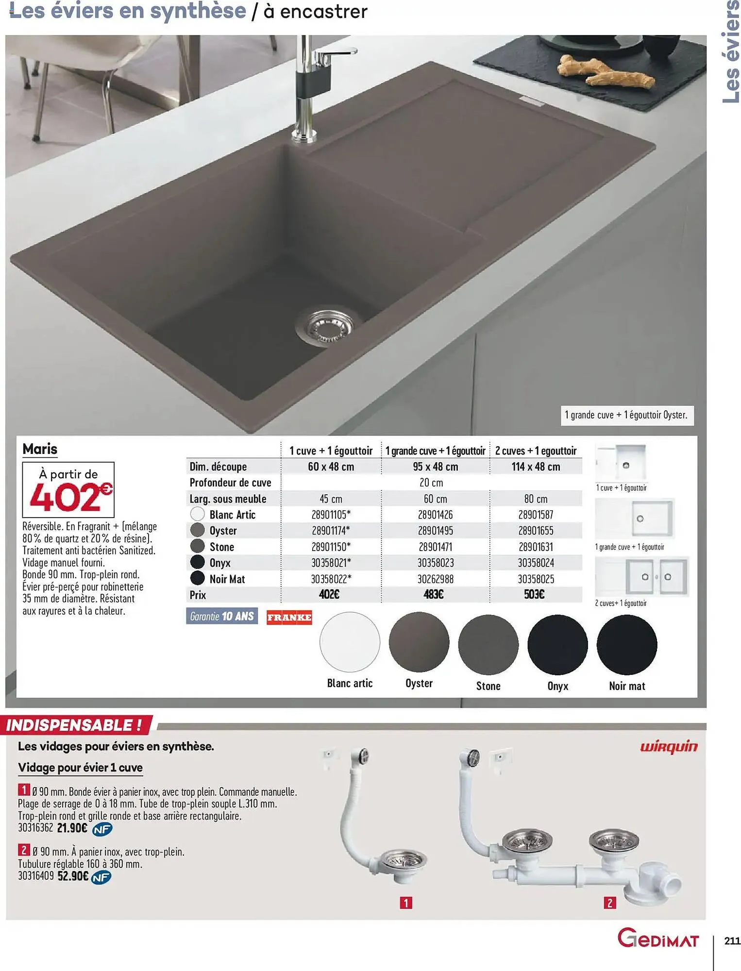 Catalogue Gedimat du 1 avril au 30 avril 2026 - Catalogue page 211