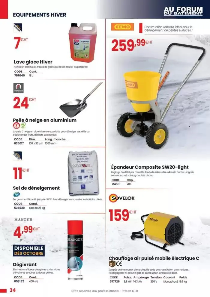 Automne - Hiver 2024 du 1 novembre au 30 mars 2025 - Catalogue page 34