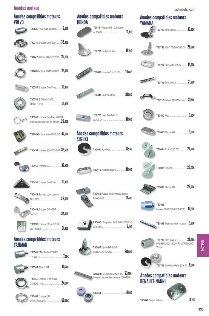 Catalogue Accastillage Diffusion 2025 du 1 janvier au 31 décembre 2025 - Catalogue page 335