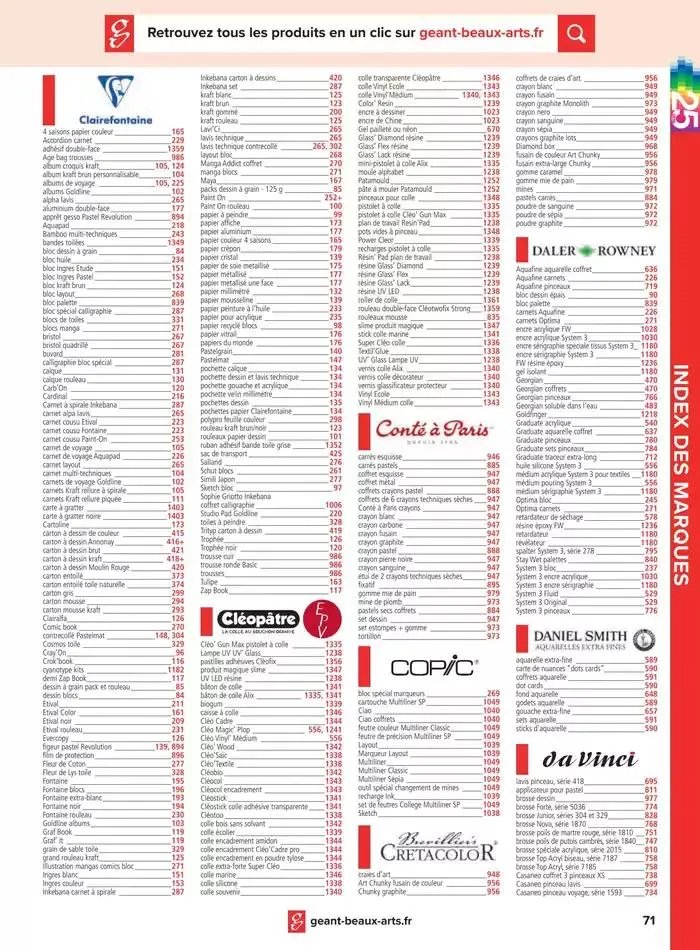 Catalogue Le Géant des Beaux-Arts du 6 janvier au 31 décembre 2025 - Catalogue page 169