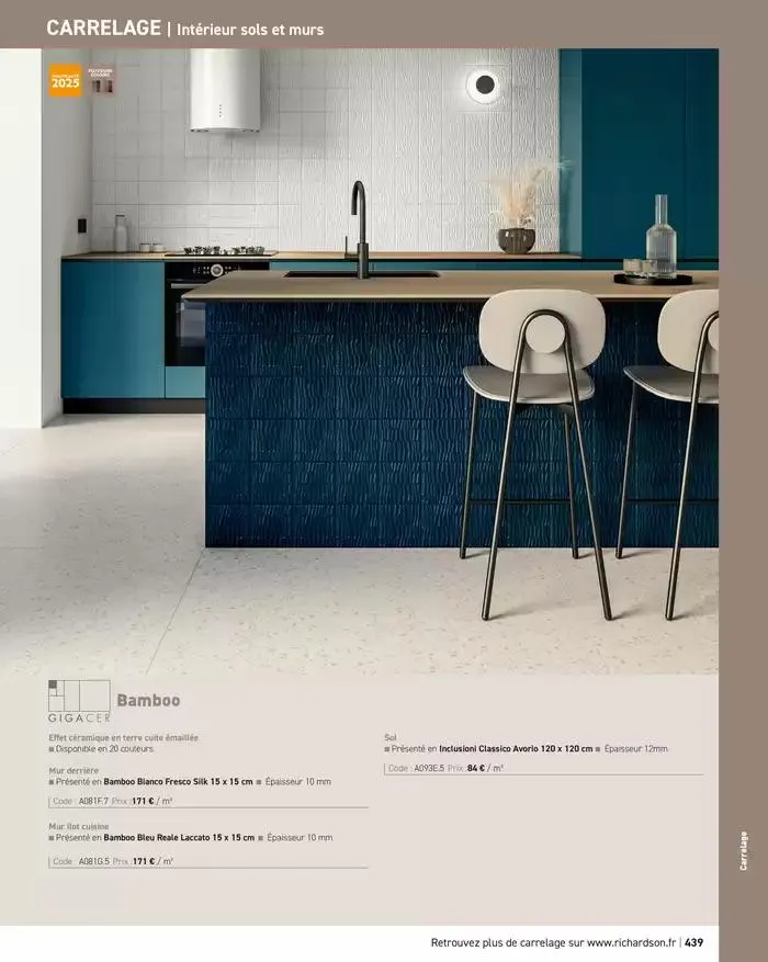 SALLE DE DE BAINS ET CARRELAGE 2025 du 11 avril au 31 décembre 2025 - Catalogue page 441