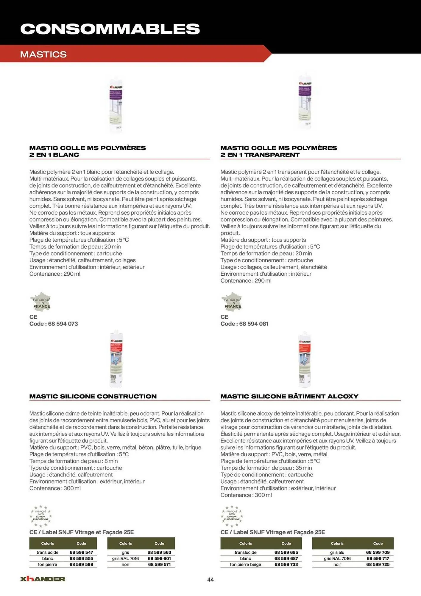 Catalogue Prolians du 2 septembre au 31 décembre 2025 - Catalogue page 44