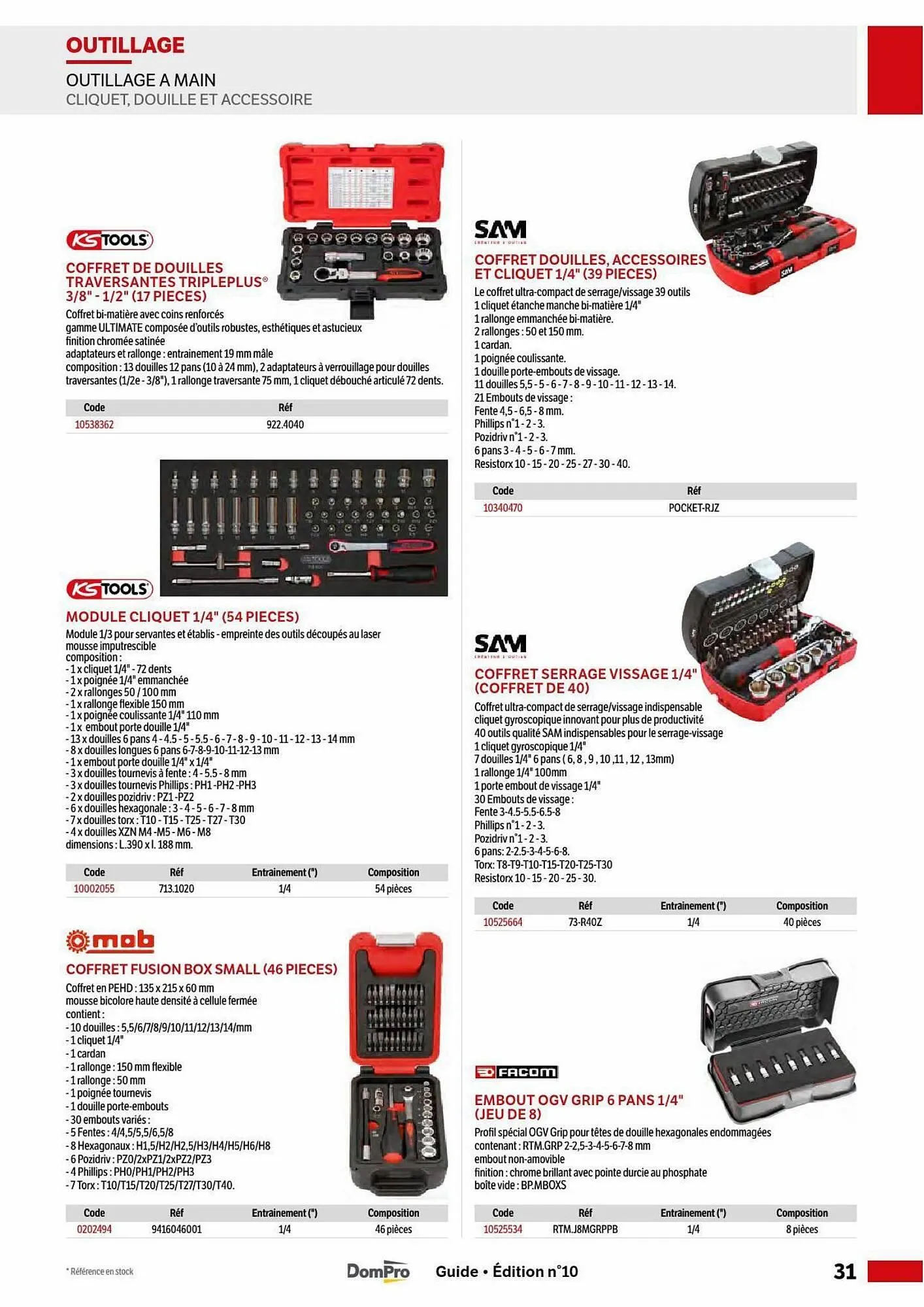 Catalogue DomPro du 5 mai au 30 août 2025 - Catalogue page 31