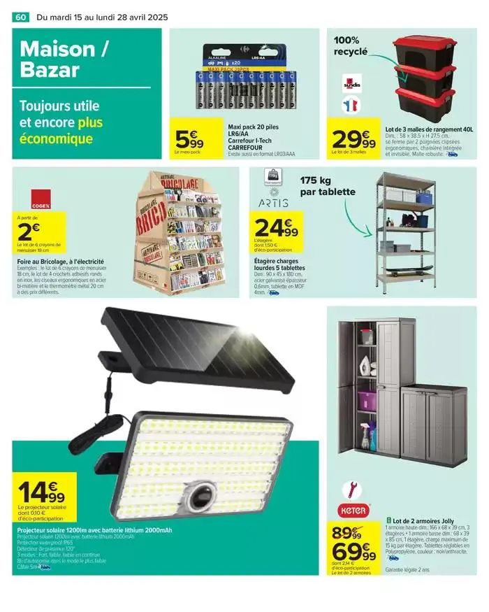 CRÊPES PARTY du 15 avril au 28 avril 2025 - Catalogue page 62