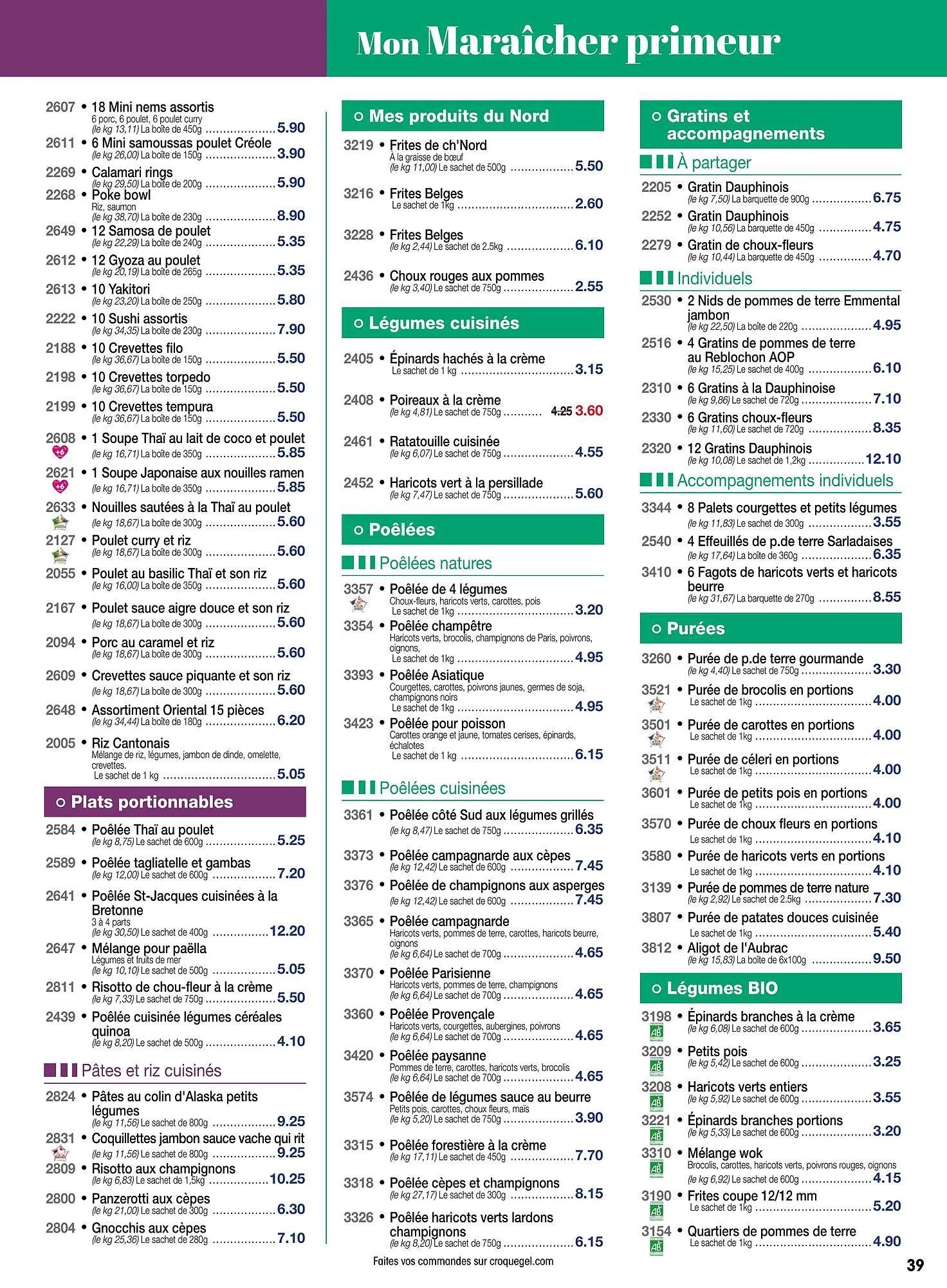 Catalogue Croque Gel du 29 décembre au 28 janvier 2024 - Catalogue page 39