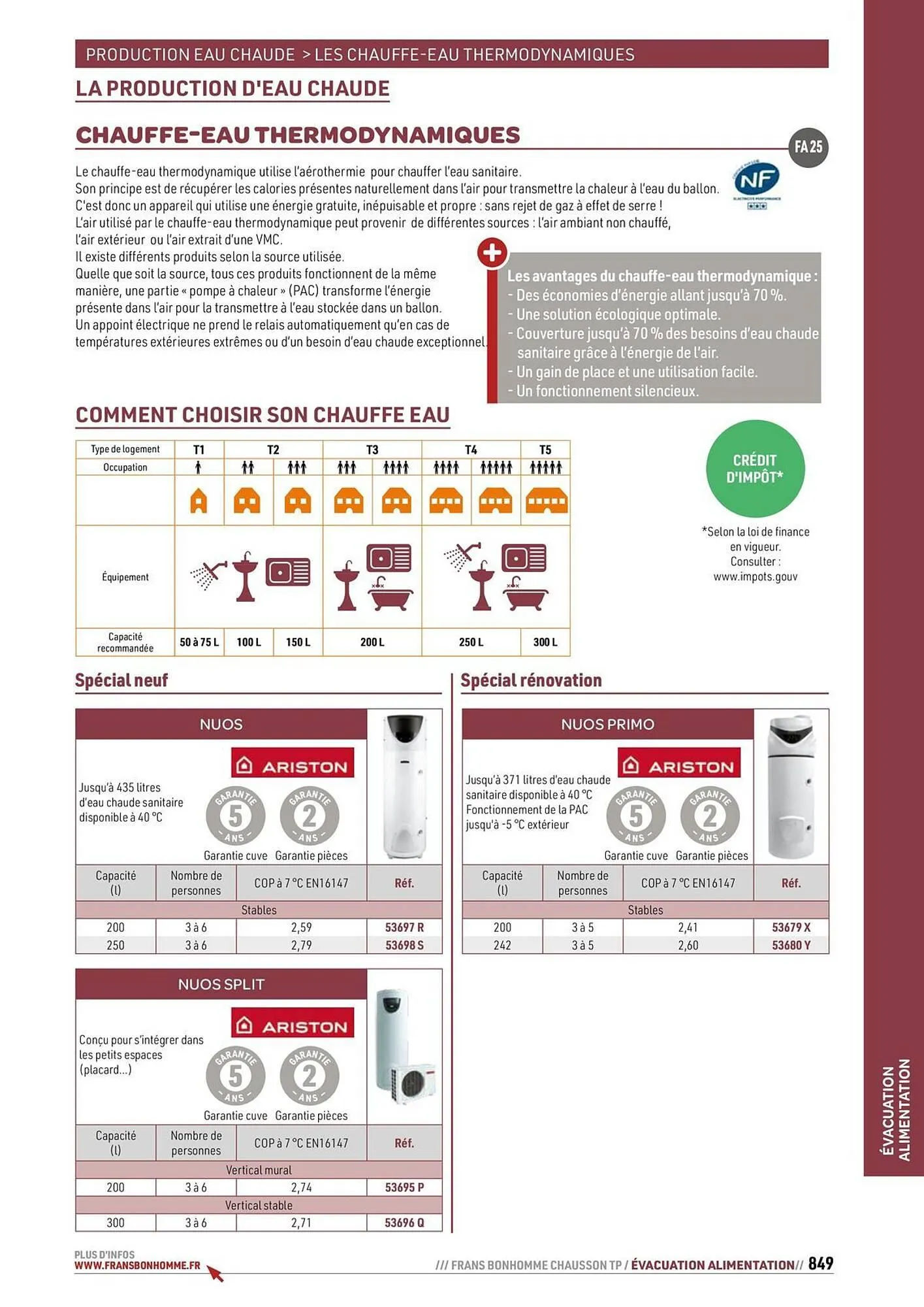 Catalogue Chausson Matériaux du 24 septembre au 31 décembre 2025 - Catalogue page 849