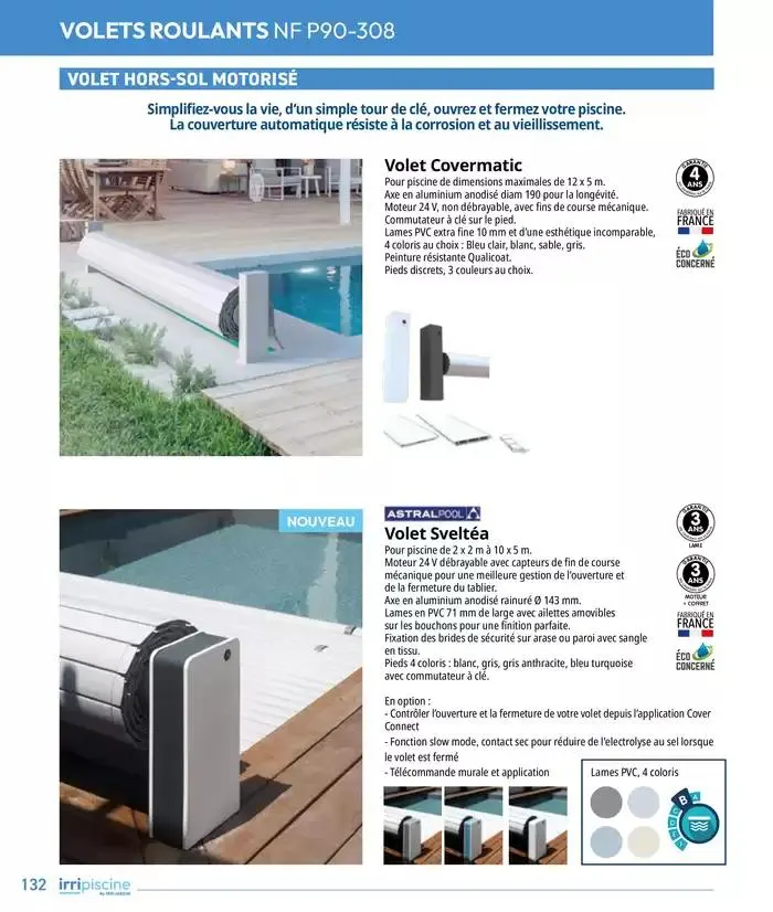 Les plaisir de l'eau Piscine,Spa,Arrosage du 10 mars au 31 décembre 2025 - Catalogue page 132