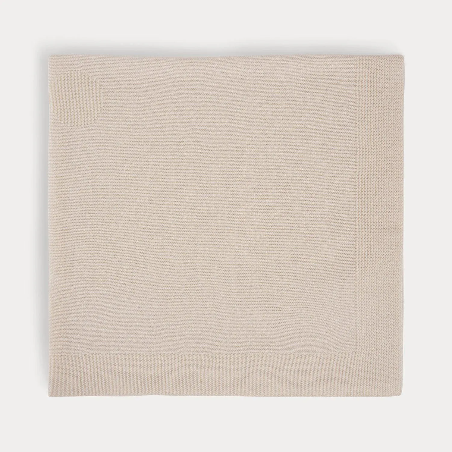 Couverture en cachemire bébé blanc lait