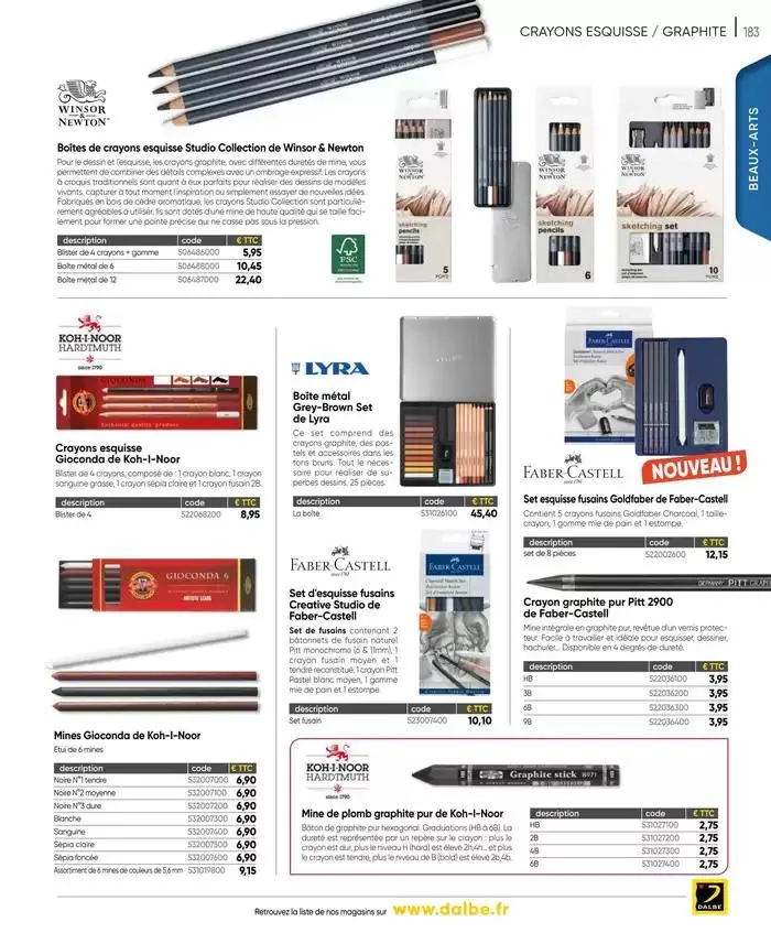 CATALOGUE DALBE 2025 du 27 janvier au 31 décembre 2025 - Catalogue page 185