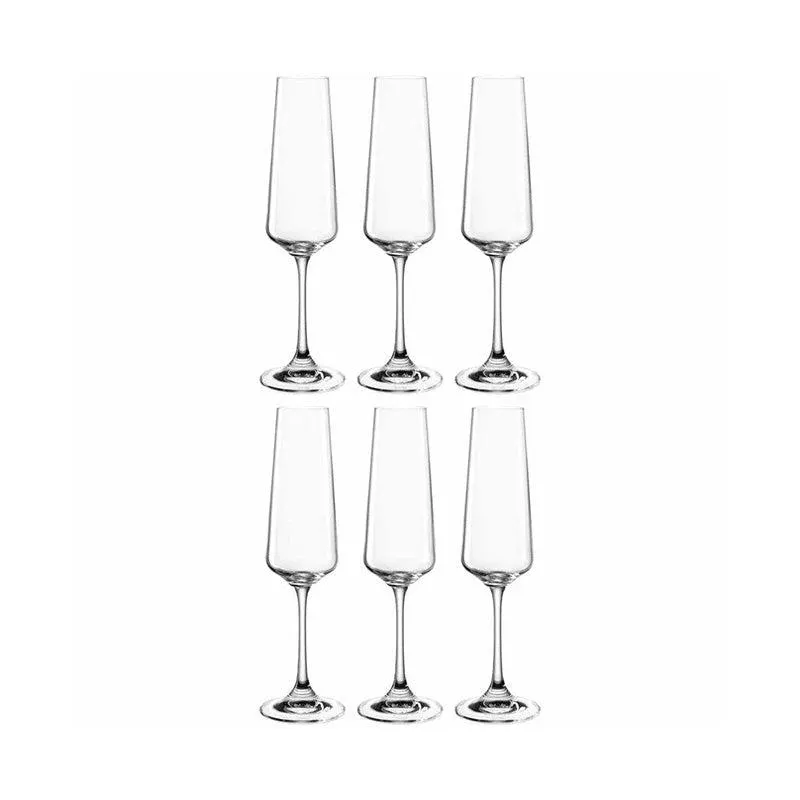 6 flûtes à champagne Paladino 22cl