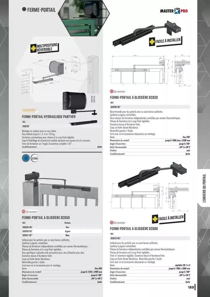 Guide Quincaillerie Serrurerie 2025 - 2026 du 1 avril au 1 avril 2026 - Catalogue page 191