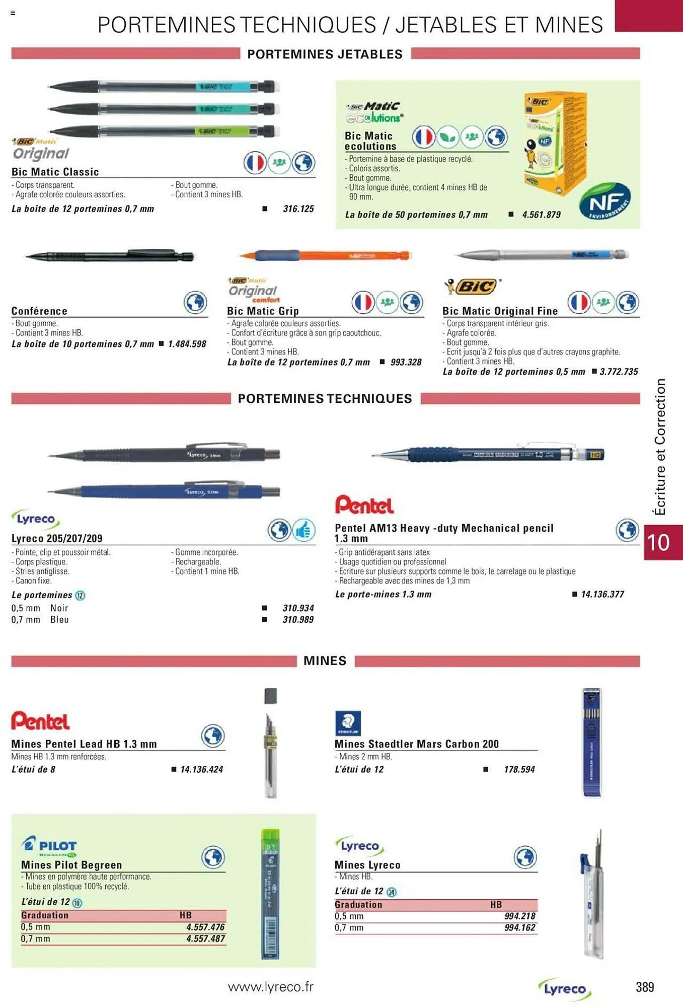 Catalogue Lyreco du 15 mai au 31 décembre 2023 - Catalogue page 389