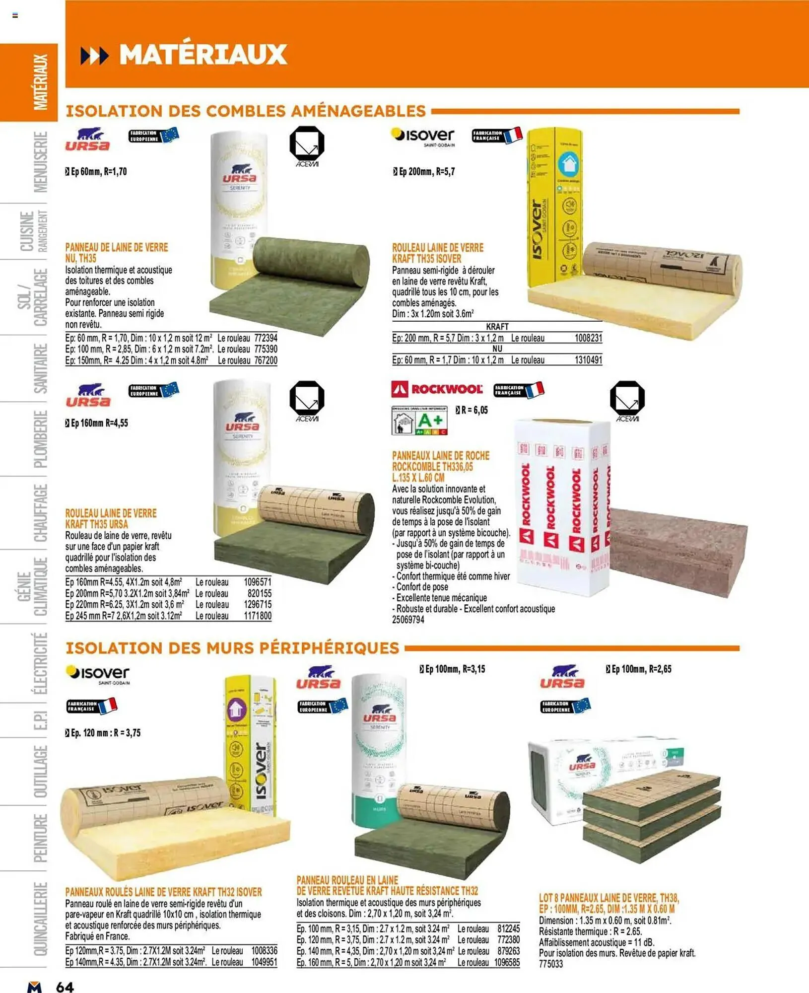 Catalogue Bricoman du 19 mars au 31 décembre 2025 - Catalogue page 64