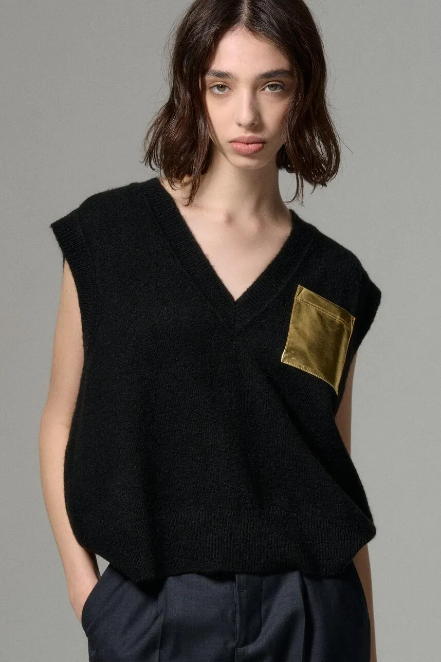 Pull ample sans manche PEESHOP POCKET