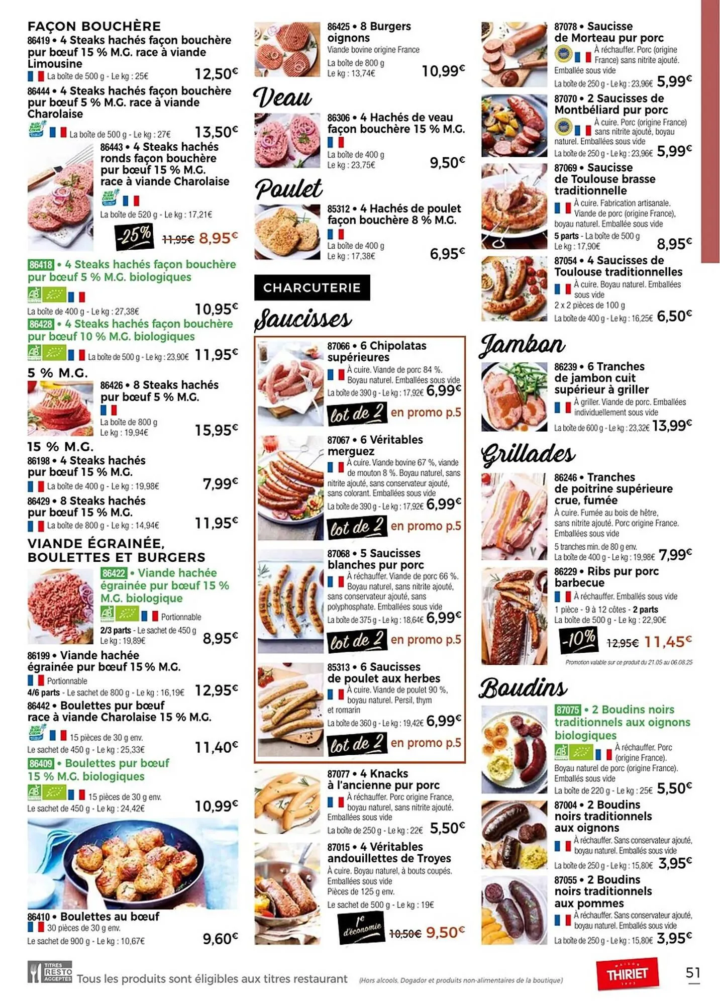 Catalogue Thiriet du 11 juillet au 6 août 2025 - Catalogue page 51