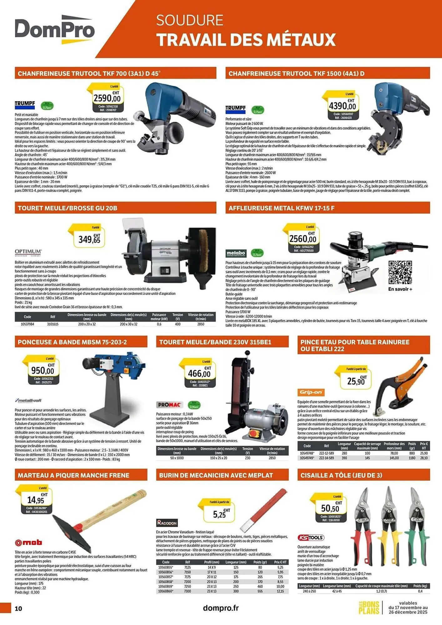 Catalogue DomPro du 26 novembre au 26 décembre 2025 - Catalogue page 10