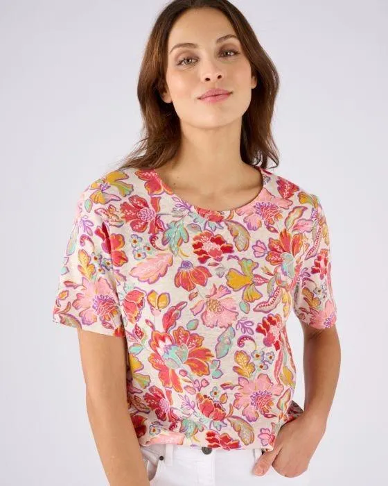 T-shirt en lin mélangé