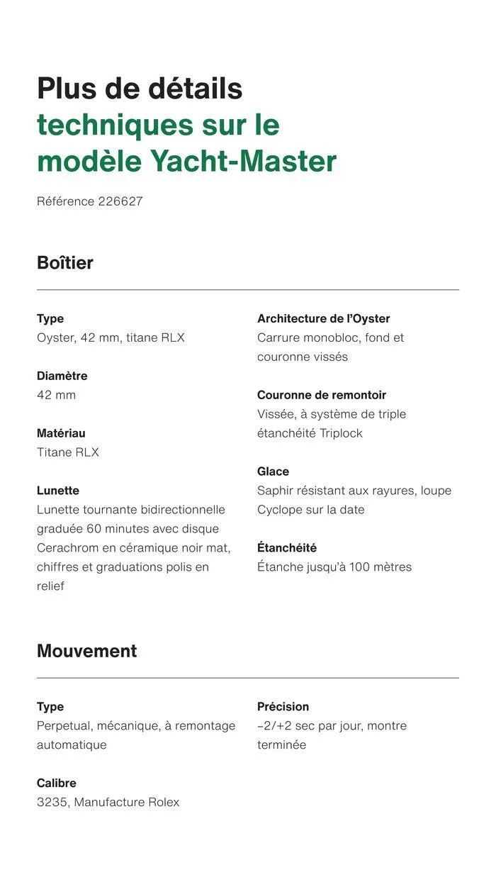 Rolex Yacht Master du 24 septembre au 23 septembre 2025 - Catalogue page 10