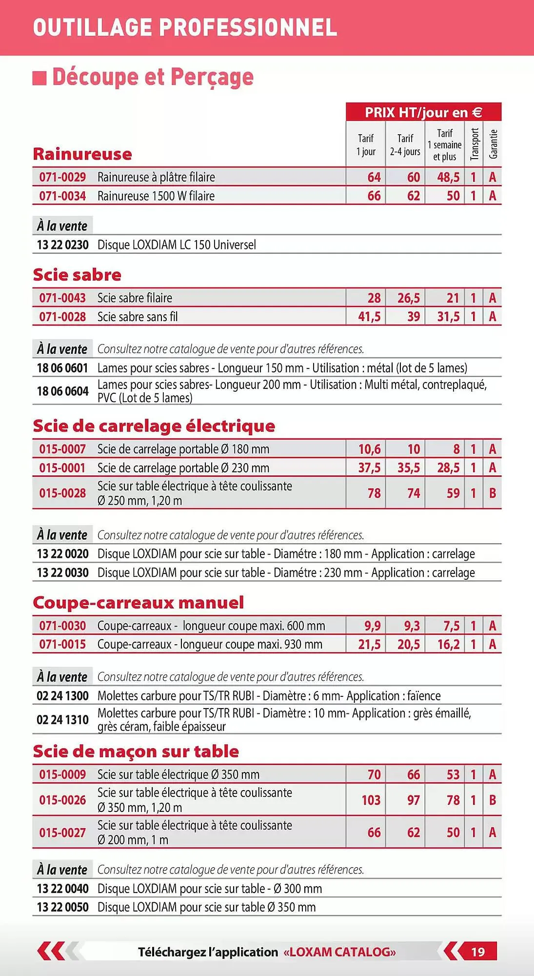 Catalogue Loxam du 3 janvier au 31 décembre 2025 - Catalogue page 21