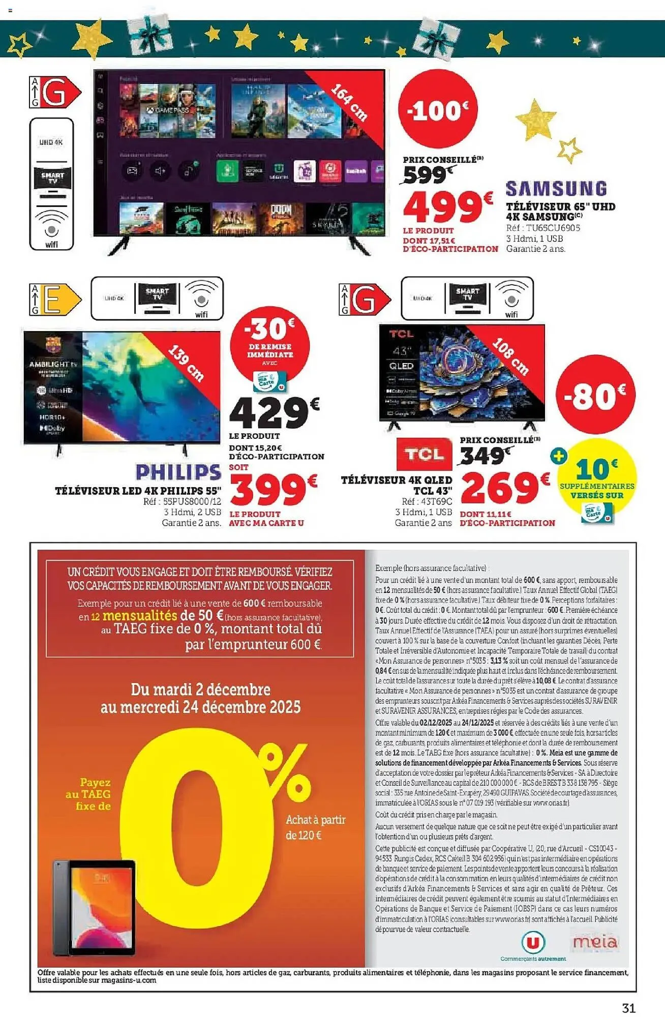 Catalogue Hyper U du 2 décembre au 24 décembre 2025 - Catalogue page 31