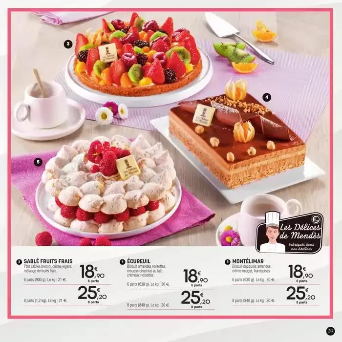 Carte traiteur permanente du 17 avril au 31 mars 2026 - Catalogue page 39