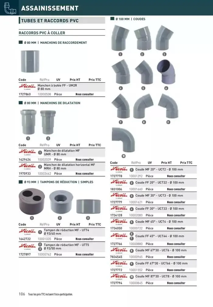Matériaux 2025 du 1 janvier au 31 décembre 2025 - Catalogue page 106