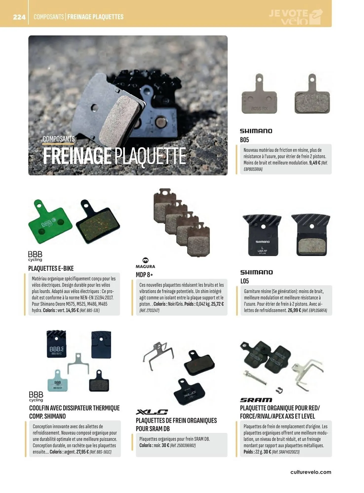 Catalogue Culture Vélo du 19 décembre au 31 décembre 2026 - Catalogue page 224