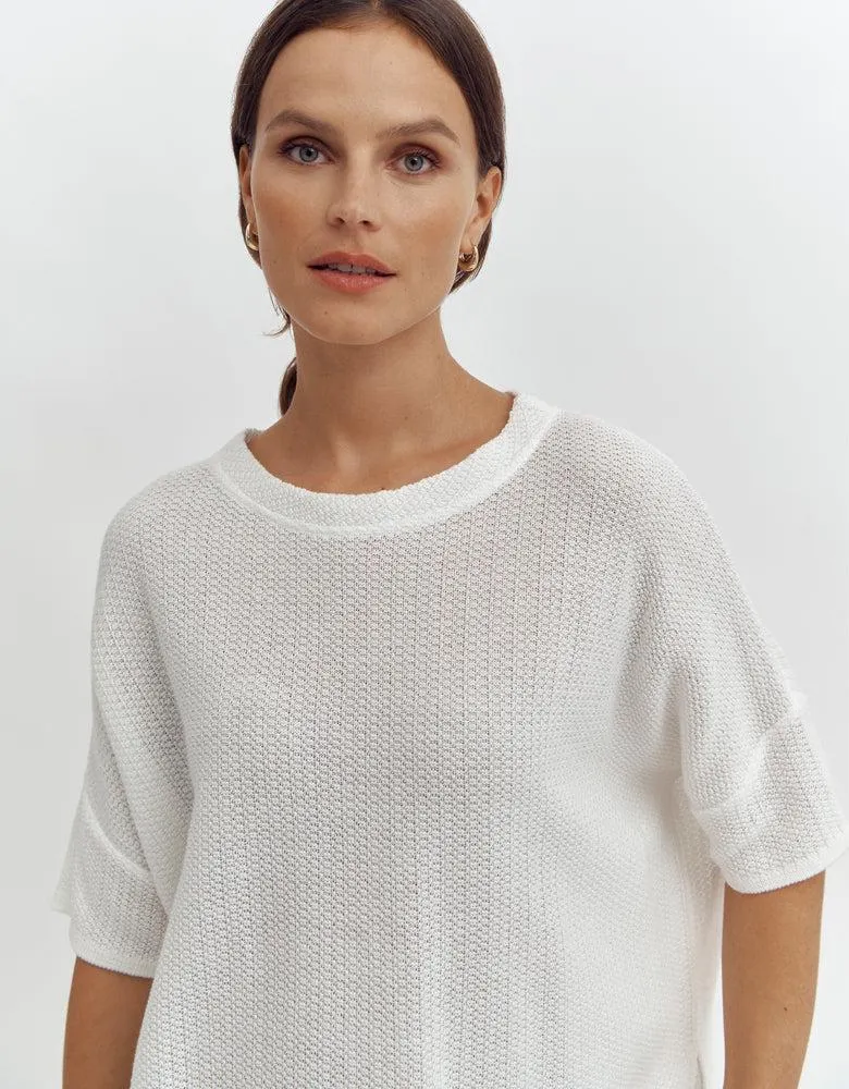 Pull boite maille oversize