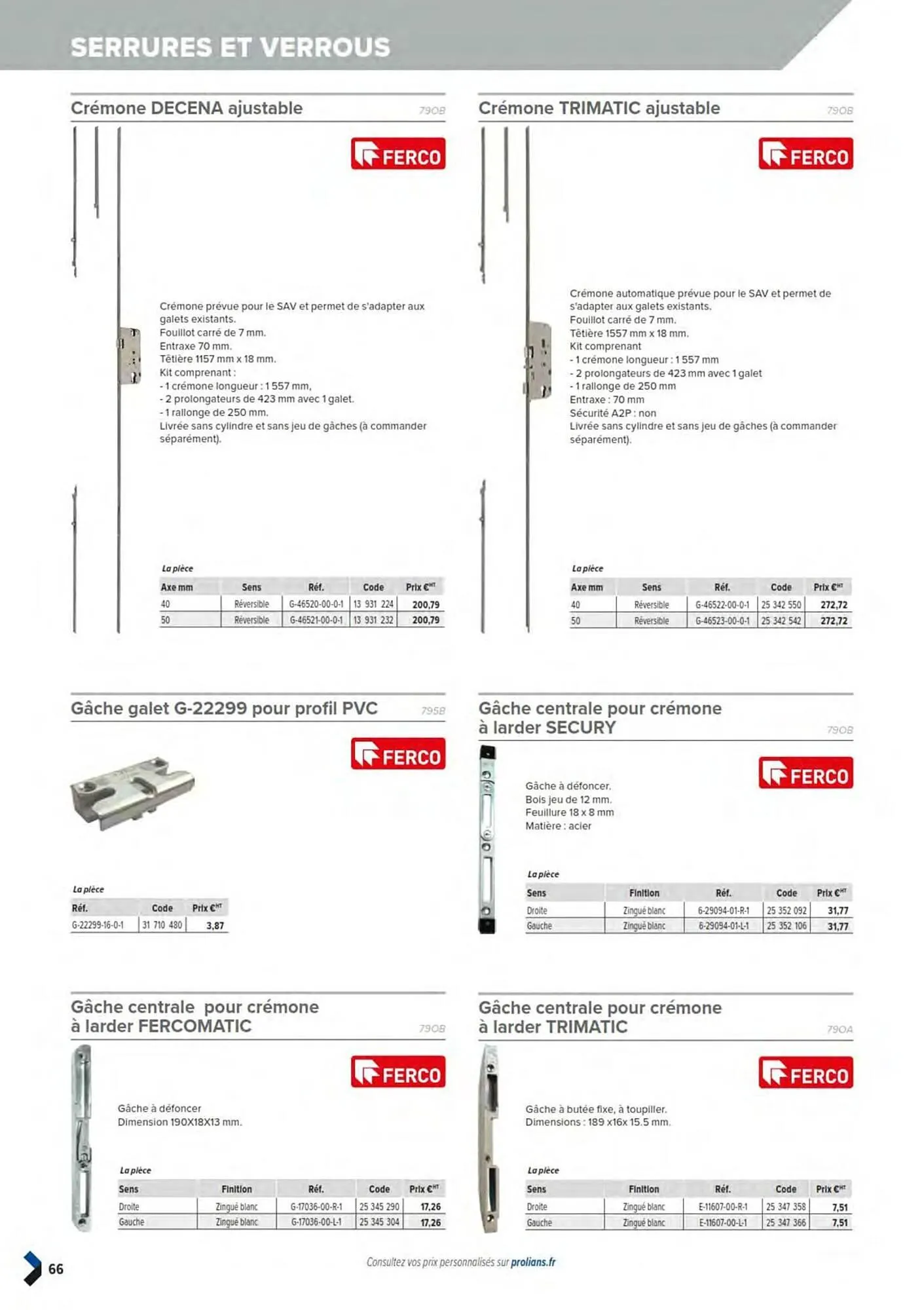 Catalogue Prolians du 11 mars au 31 décembre 2025 - Catalogue page 68