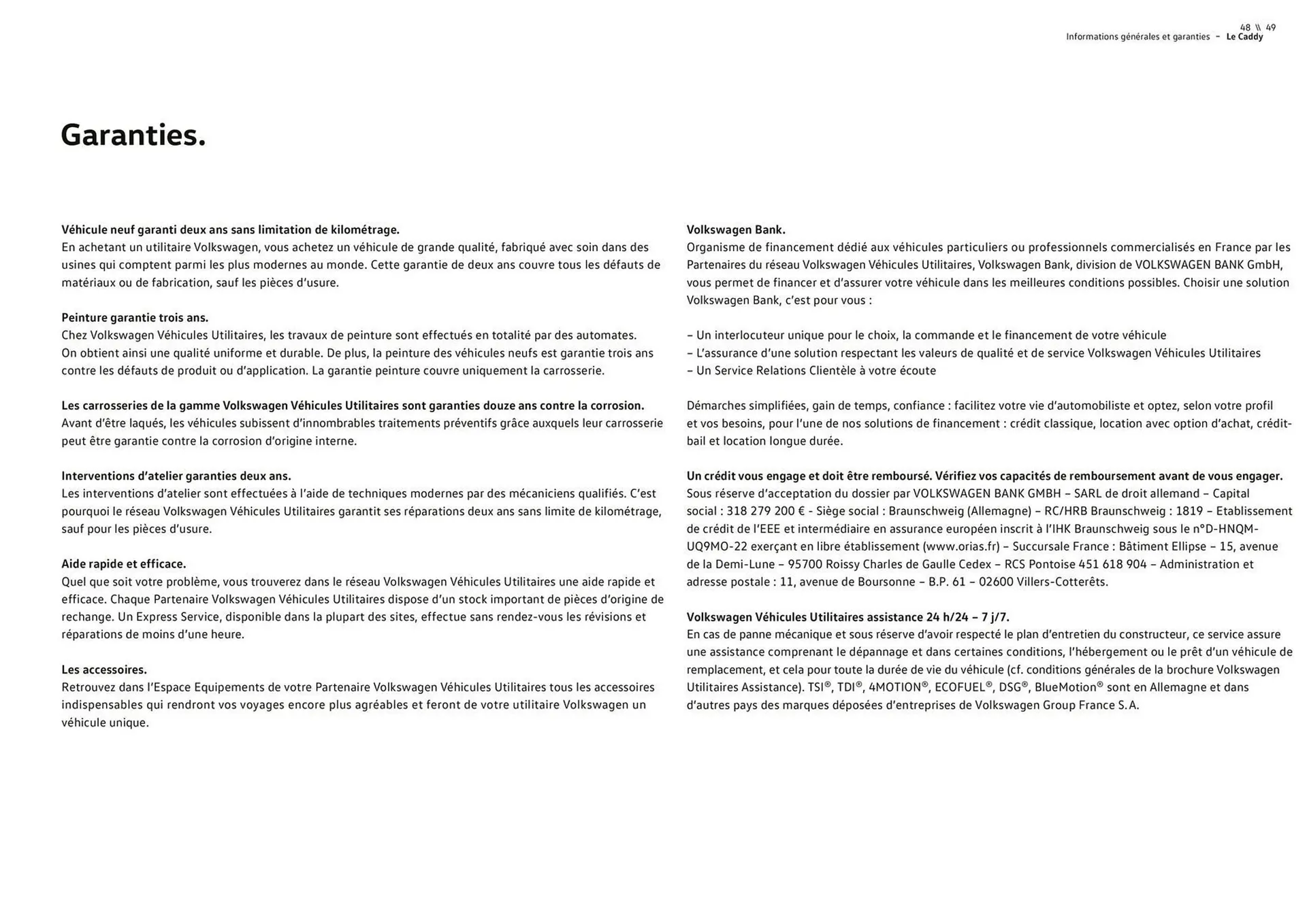 Catalogue Volkswagen du 2 octobre au 2 octobre 2026 - Catalogue page 47