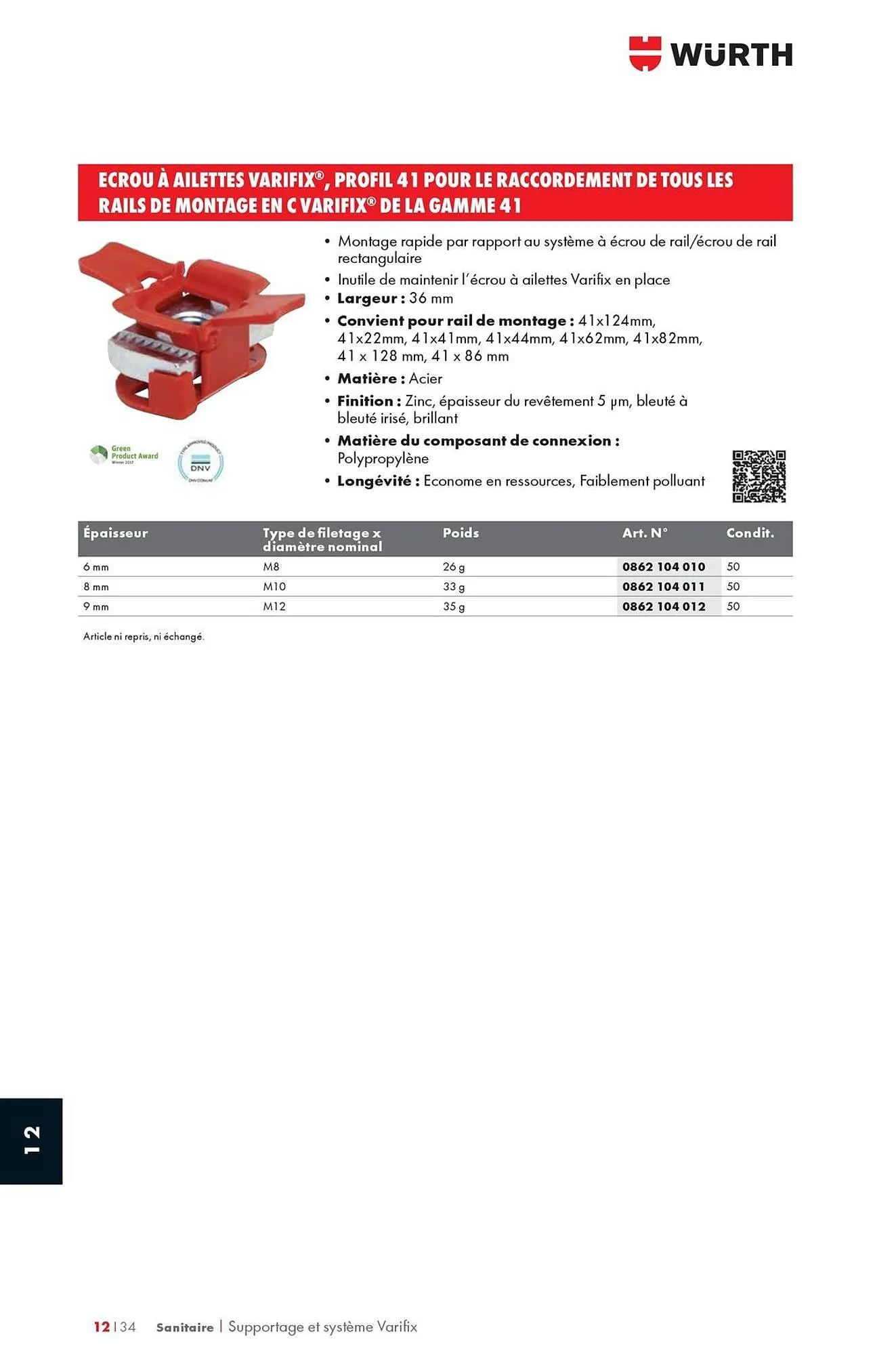 Catalogue Würth du 12 mai au 31 décembre 2025 - Catalogue page 1578