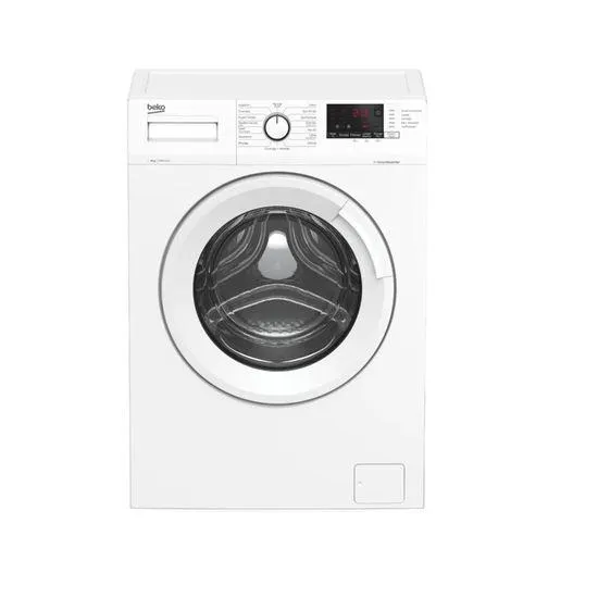 Lave-linge hublot BEKO WUV8011XWW - 8 kg - 1000 trs/min - Induction - Blanc
