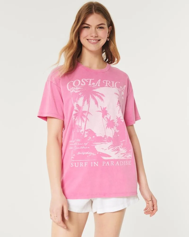 Oversized Costa Rica Graphic Tee