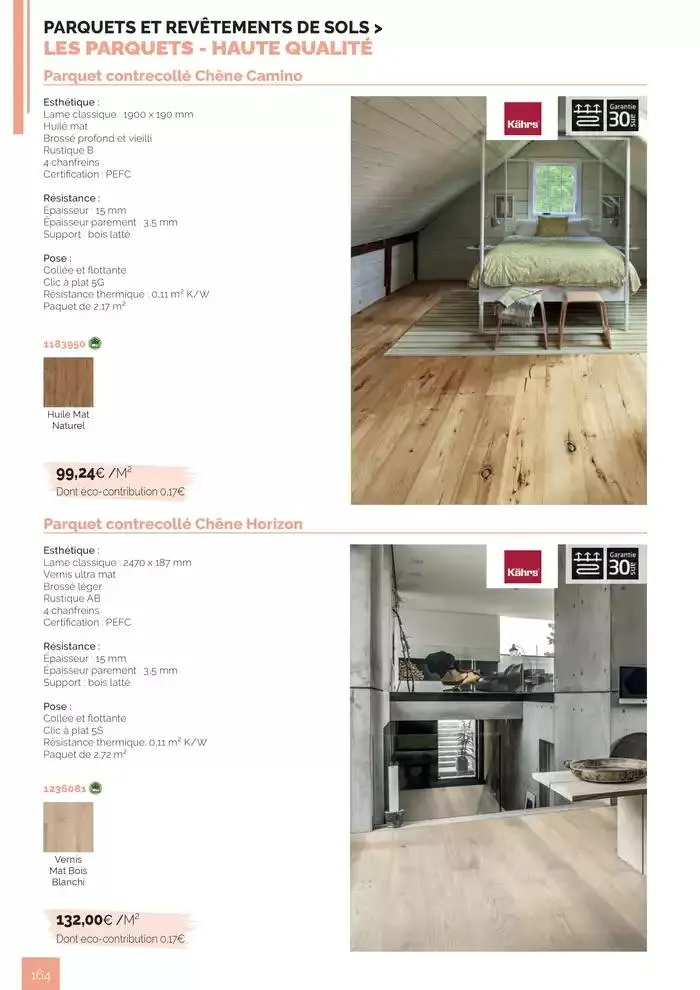 BOIS PANNEAUX 2025 2026 du 30 avril au 31 décembre 2026 - Catalogue page 164