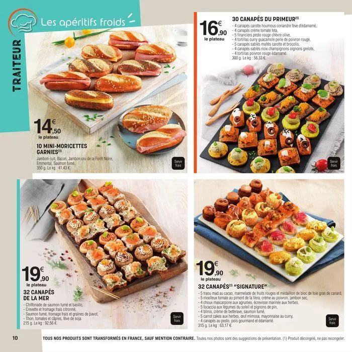 Carte Traiteur du 5 juillet au 31 mars 2025 - Catalogue page 36