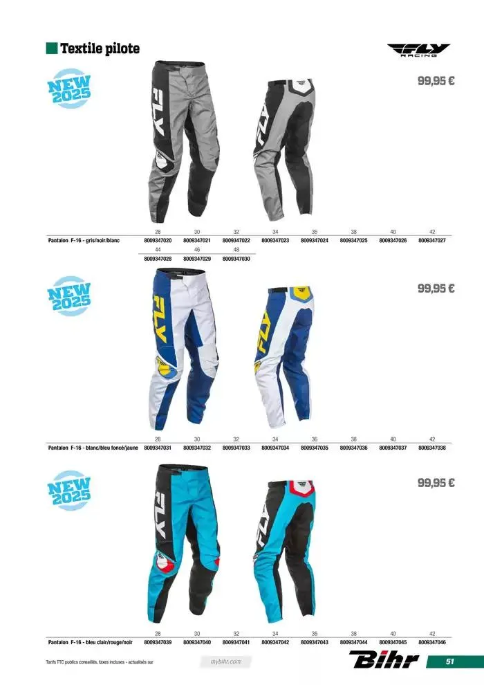 FLY RACING BMX 2025 du 12 avril au 31 décembre 2025 - Catalogue page 51