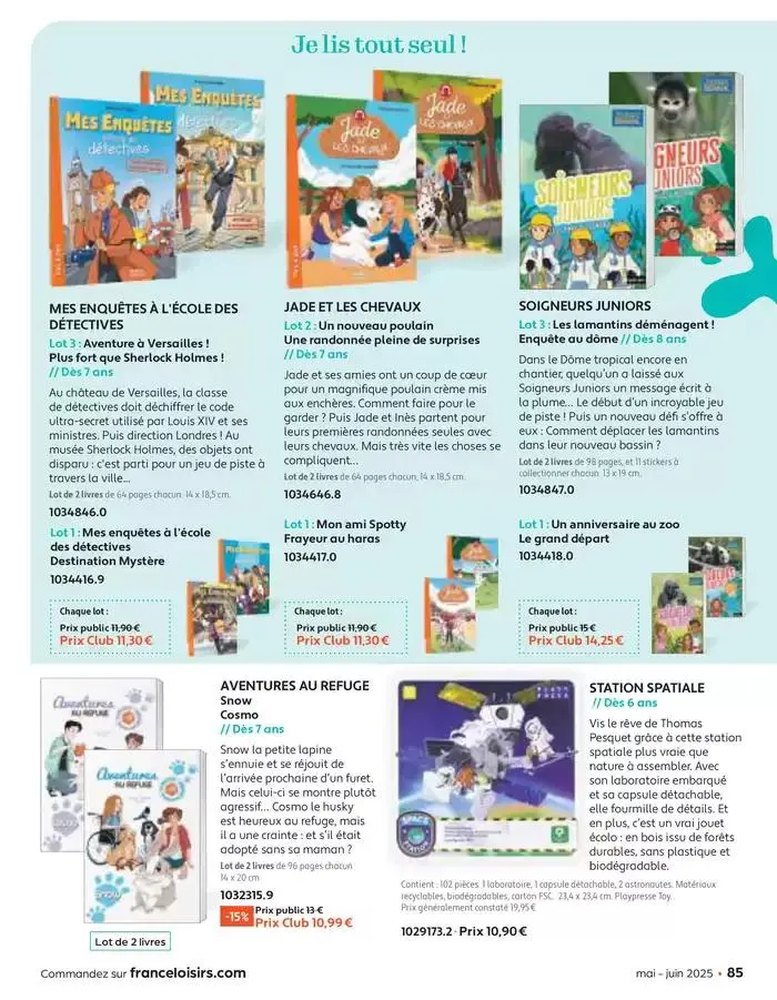 Mai - Juin 2025 du 30 avril au 30 juin 2025 - Catalogue page 85