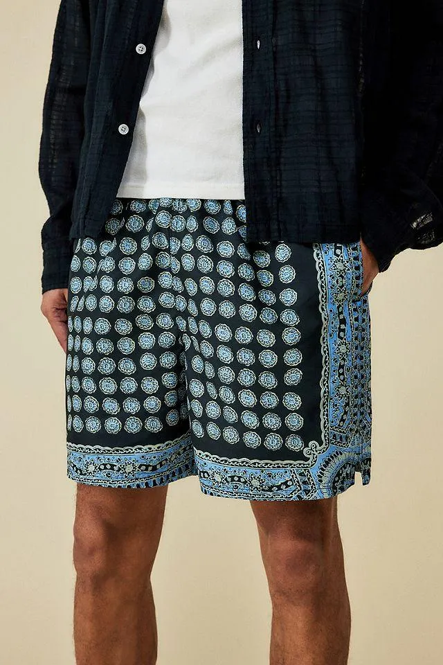 BDG - Short de bain à imprimé médaillon