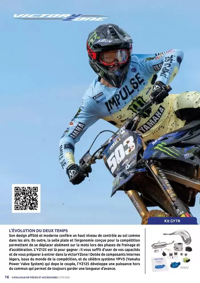 Catalogue Yamaha Motos - Accessoires GYTR Off Road du 23 septembre au 30 avril 2025 - Catalogue page 16