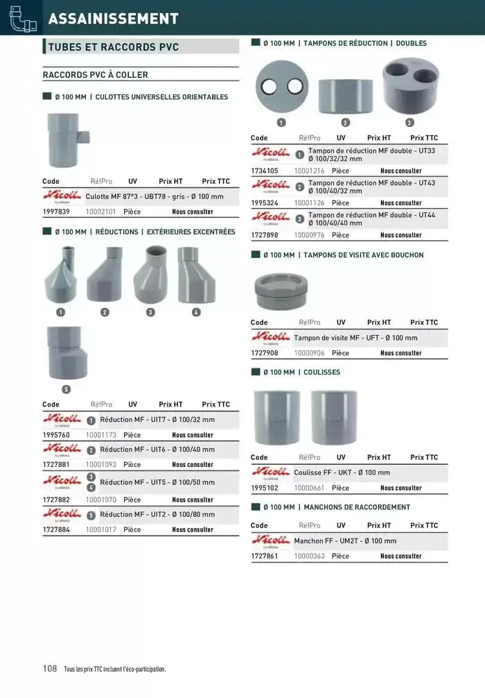 Matériaux 2025 du 1 janvier au 31 décembre 2025 - Catalogue page 108
