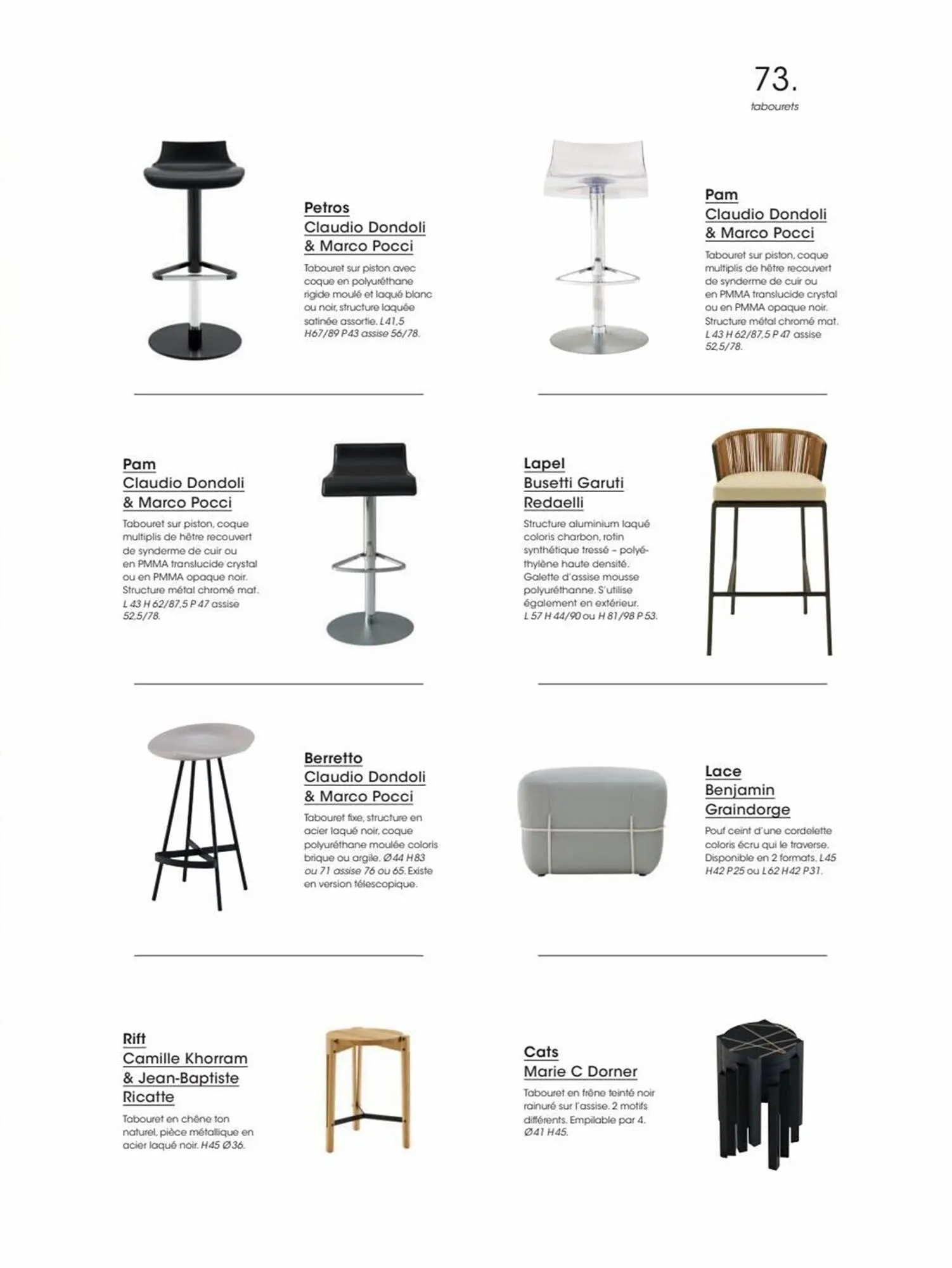 Catalogue Cinna du 5 janvier au 31 décembre 2023 - Catalogue page 73